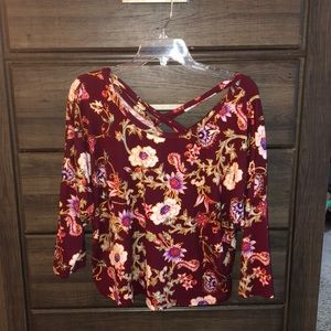 Women’s Burgundy Blouse